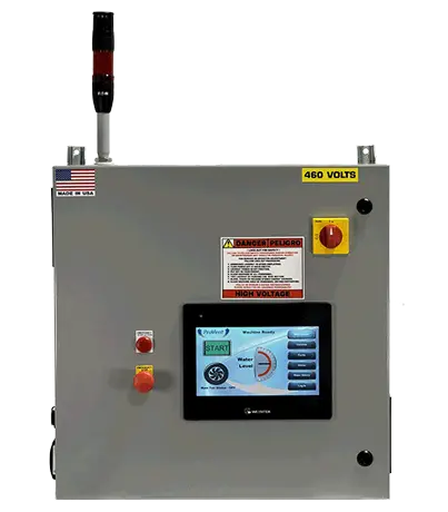 Electrical Control Panel with HMI, Stack Light, E-Stop, and Disconnect