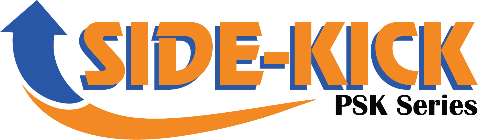 SideKick PSK Series Logo in Orange Blue and Black