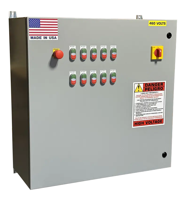 Ambient air cleaner controller – Zone Series Zone controller panel from ProVent designed for ambient air cleaner operation with industrial enclosure, indicator lights, disconnect, and safety controls for dependable system performance.