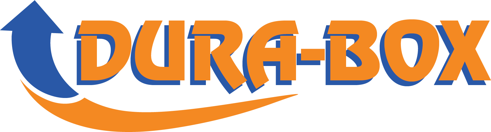 Dura-box logo in orange and blue