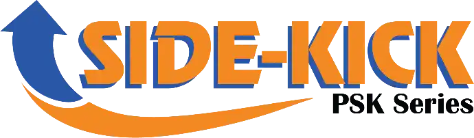 Side-Kick PSK Series Logo in orange blue and black