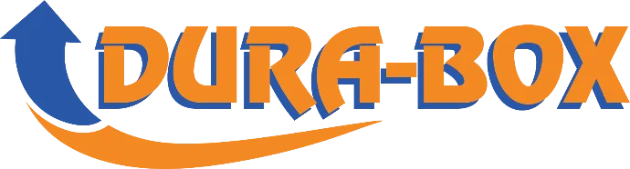 Dura-box logo in orange and blue
