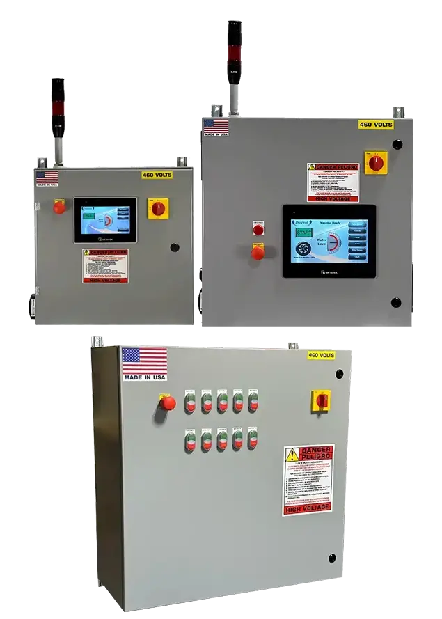 Industrial dust collection control panels